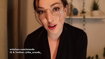 Brunette Beauty Guides You Through A Mental Health Session With Asmr Sounds