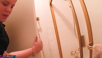 Big-Titted Stepmom'S Bathroom Encounter With Stepson After Church
