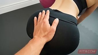 Pov Video Of Amalia Davis'S First Anal Experience With Gym Owner