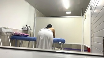 Latina Bbw Patient Gets Oiled Up And Recorded In Her Office